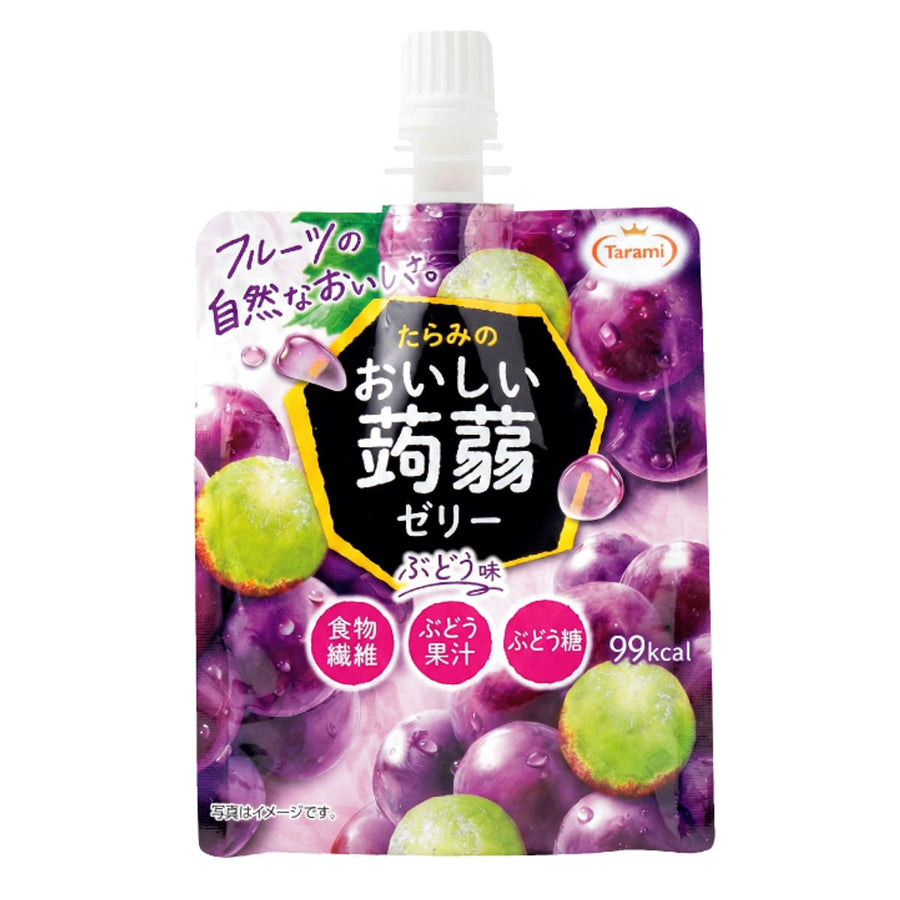 Tarami Oishii Konjac Jelly Grape Flavor 150g pouch