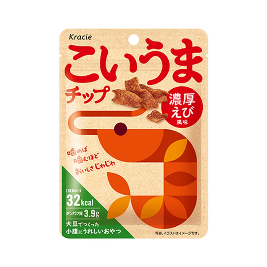 Kracie Koiuma Chip Rich Shrimp Soy Snack 9.5g package
