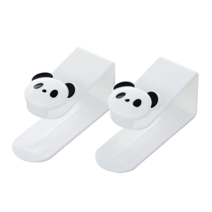 Yamani Panda Plastic Bag Hook installed on kitchen door